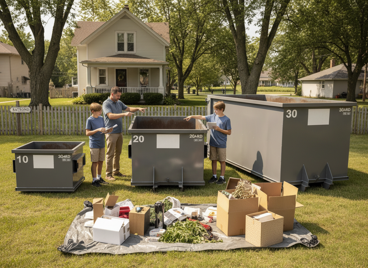 How to Choose the Right Rolloff Dumpster Size for a Home Cleanup in Raymond
